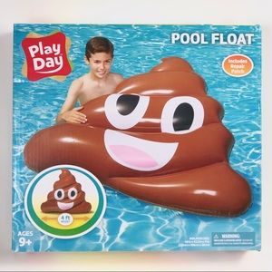 POOP EMOJI POOL FLOAT 4 ft Wide Ages 9+